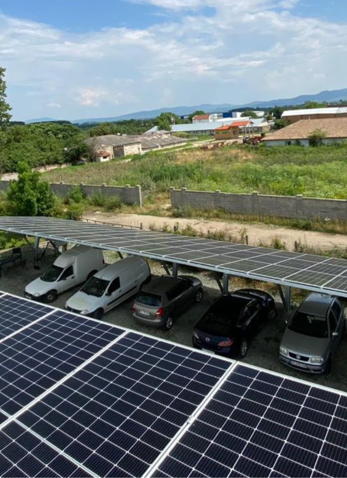 270 kWp соларен карпорт — Казанлък